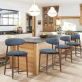 COLAMY Mid Century Modern Bar Stools Set of 4, Counter Height, 25 Inch by COLAMYINC