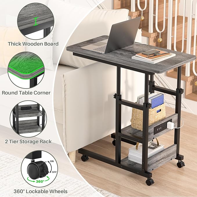 Height Adjustable End Table - Image 6
