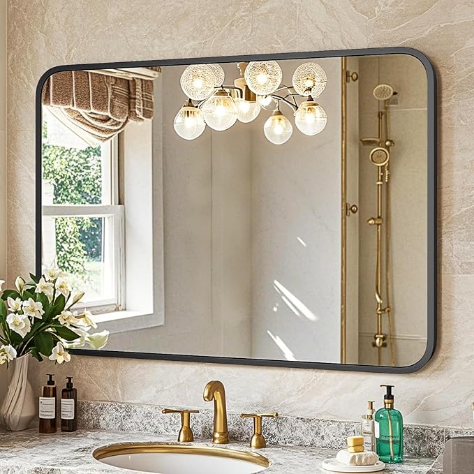 22"×30" Bathroom Mirror for Wall, Modern Bathroom Vanity Mirror - Image 7