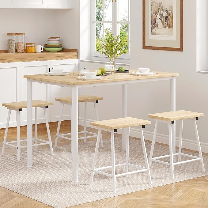 VECELO Kitchen Table and Chairs - Image 3