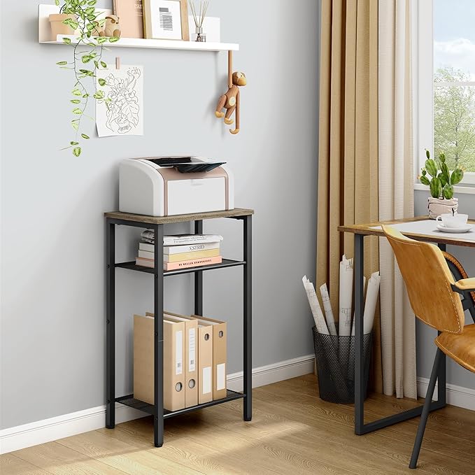 Hoctieon 3 Tier End Table, Telephone Table, Tall Side Table - Image 9