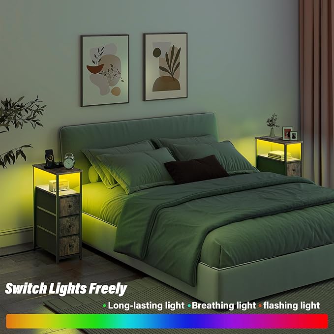 TUTOTAK Narrow LED Night Stand - Image 5