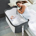 RONBEI Baby Bassinet Bedside Sleeper, Height Adjustable Bedside Bassinet by RONBEI