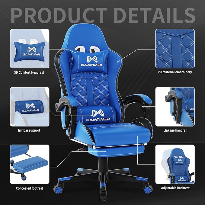 Gaming Chair, 400 lbs Adult Chair, High Back Computer Chair - Image 4