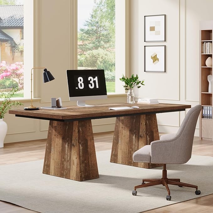 Tribesigns 63-Inch Executive Desk, Large Office Computer Desk - Image 4