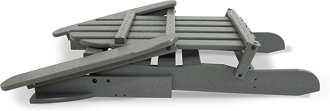 POLYWOOD AD5030GY Classic Folding Adirondack, Slate Grey - Image 11