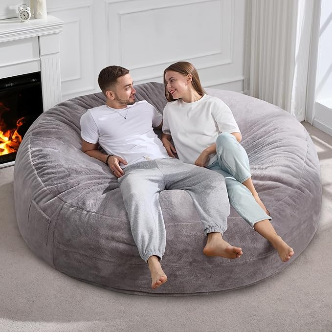 Hobestluk 6ft Bean Bag Chairs for Adults Large Beanbag Chair - Image 7