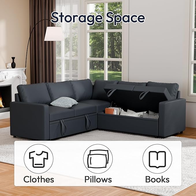 Sleeper Sofa Bed, Modular Sectional Couch - Image 6