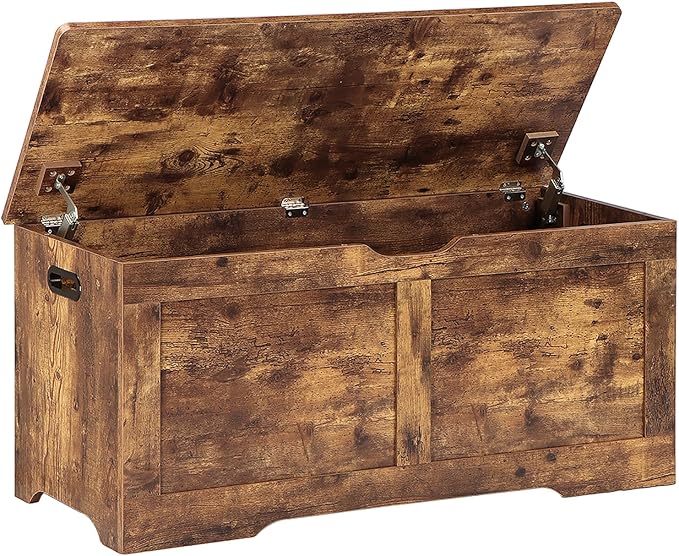 39.4" Storage Chest, Wooden Storage Bench, Lift Top Toy Chest by Timberer