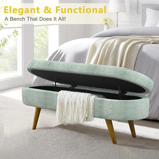 NicBex Ottoman Bench with Storage - Image 5