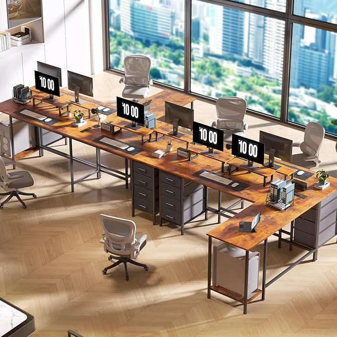 59 inch L Shaped Computer Desk - Image 2