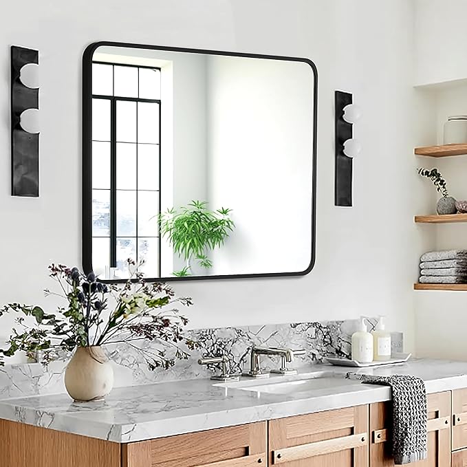 24x32 Inch Rectangle Bathroom Mirror - Image 3