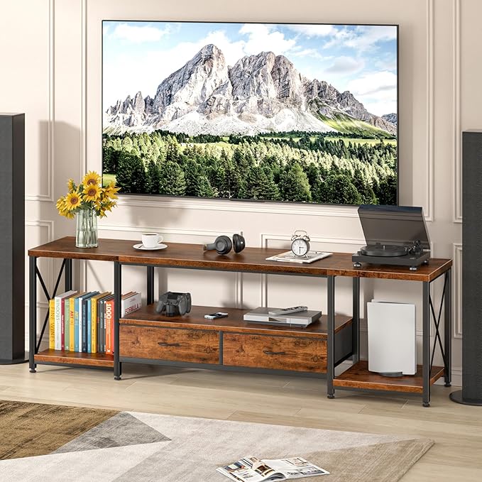 TV Stand with Fabric Drawers - Image 6