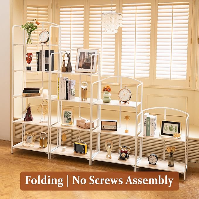 Crofy No Assembly Folding Bookshelf - Image 6