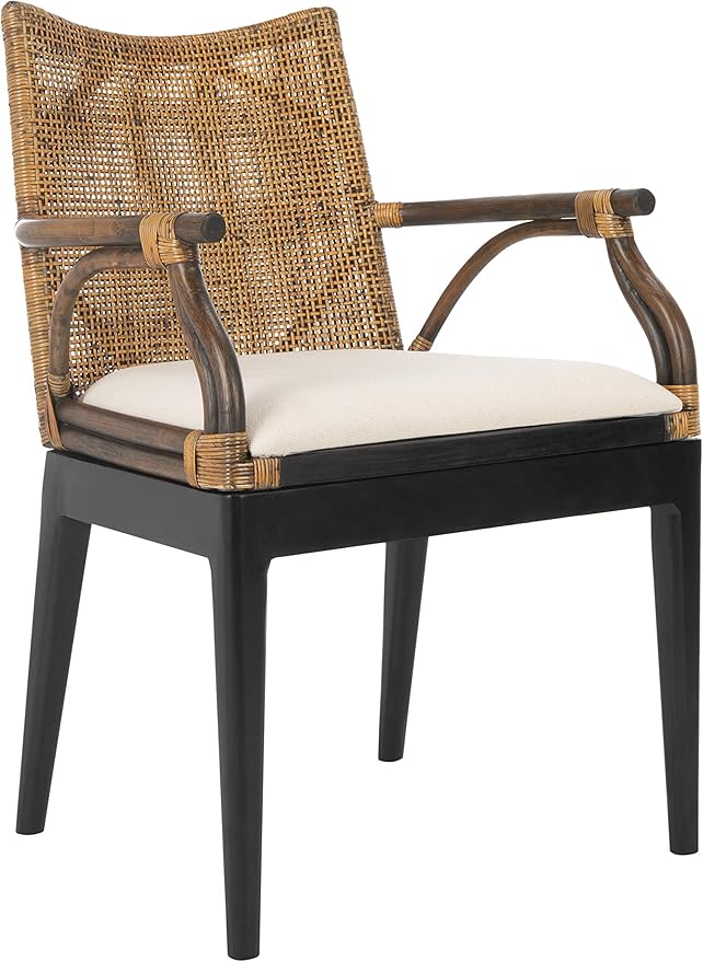 Safavieh Home Gianni Rattan Tropical Woven Arm Chair by SAFAVIEH