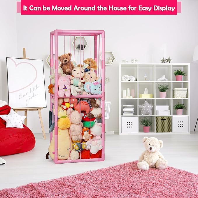 Stuffed Animal Zoo Storage Stuffed Animal Holder PVC Plush Storage Organizer - Image 5
