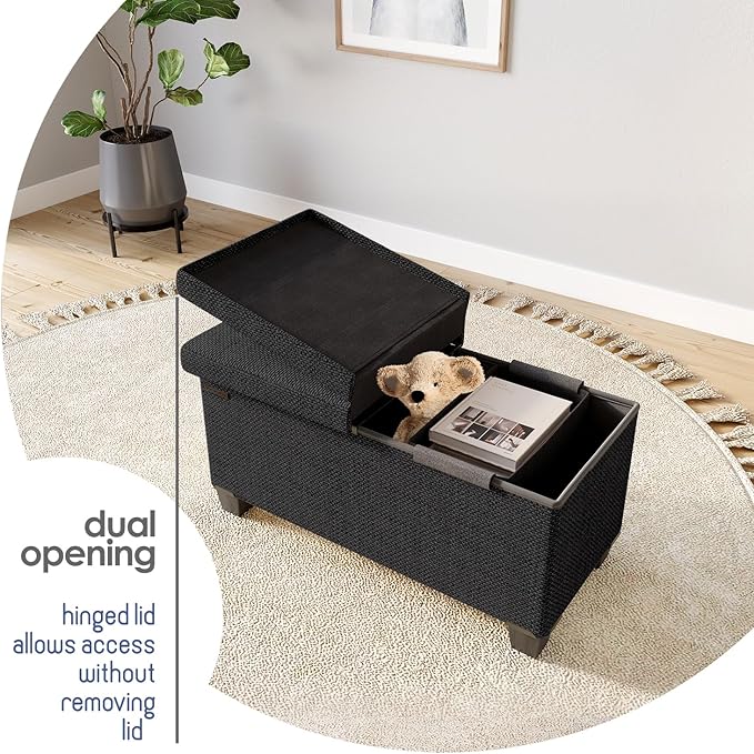 STORAGEBUD Storage Ottoman Bench - Image 8