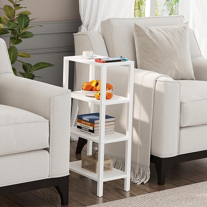 TUTOTAK Small Side Table, Narrow End Table, Skinny Sofa Table, Slim Nightstand - Image 5