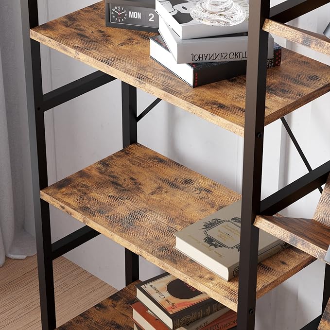 IRONCK Bookshelves and Bookcases 5 Tiers, Triple Wide Industrial Bookshelf - Image 6