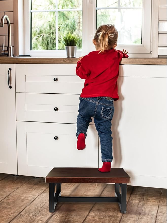 Wooden Step Stool – Heavy Duty One Step Stool - Image 5