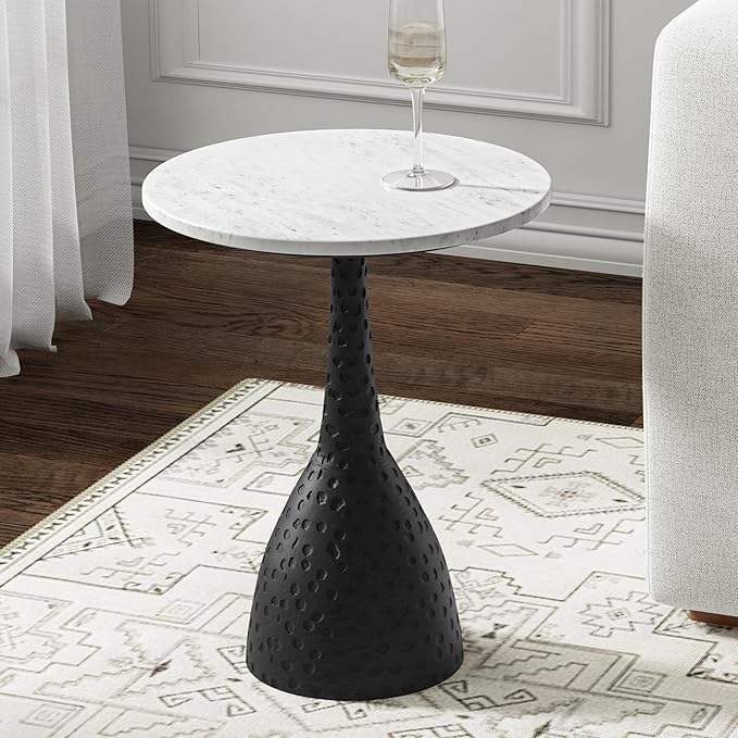 SIMPLIHOME Myles Contemporary Modern 16 inch Wide Metal Side Table in Black - Image 2