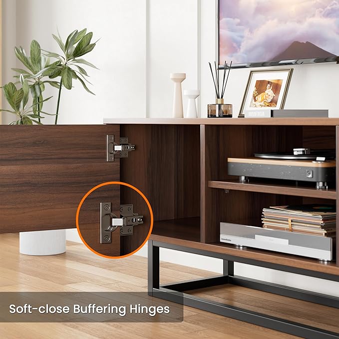 HAIOOU TV Stand for 50 55 Inch TV, Modern TV Console Small Entertainment Center - Image 6
