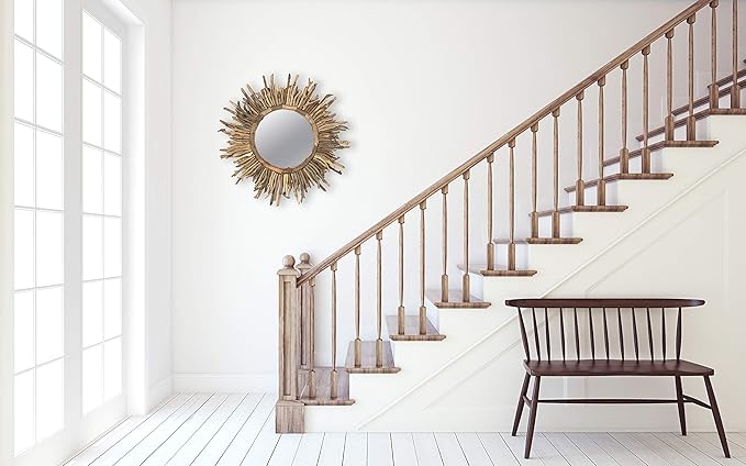 Creative Co-Op Driftwood Sunburst Mirror - Image 4