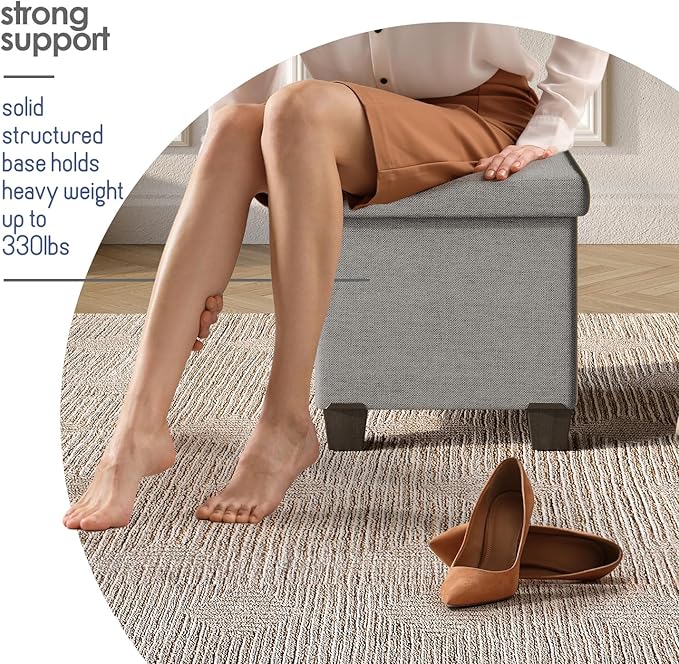 STORAGEBUD Storage Ottoman Cube - Image 5