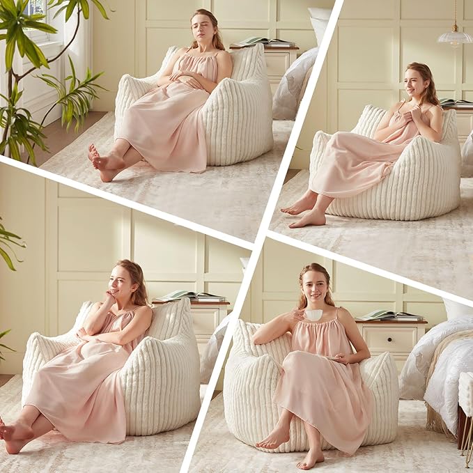 Giant Bean Bag Chairs for Adults Teens, Large Bean Bag Sofa Chairs - Image 3