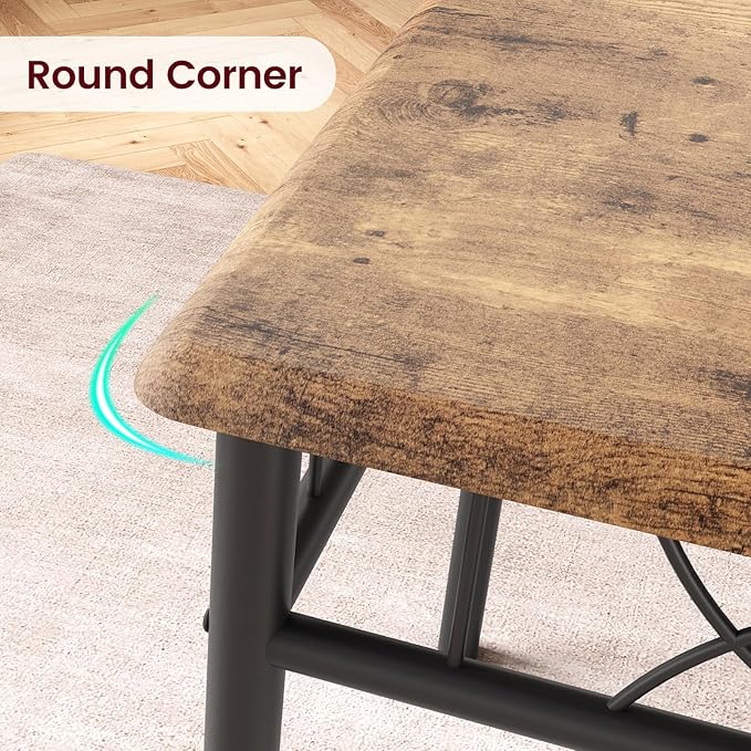 CABIHOME Dining Table Set for 2, 3 Piece Kitchen Table Set - Image 5