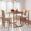 Merax Farmhouse Counter Height 5-Piece Dining Set by Merax
