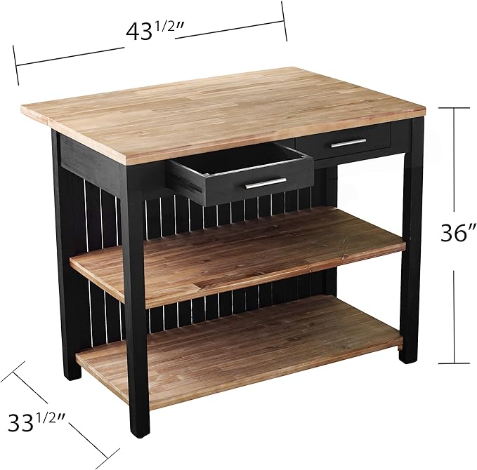 SEI Furniture Berinsly Expandable Freestanding Kitchen Island - Image 8