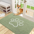 OLANLY Door Mat for Muddy Dog Paws 48x30, Ultra Absorbent Chenille Mud Doormat by OLANLY