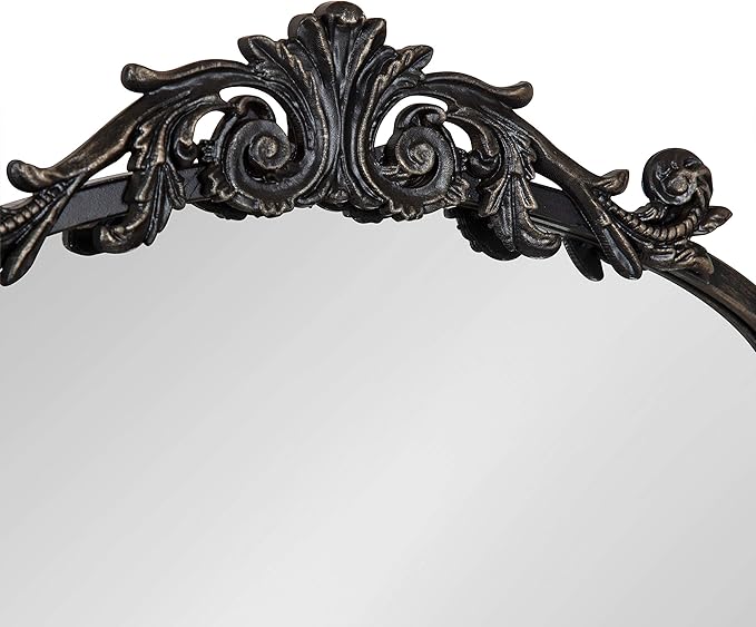 Kate and Laurel Arendahl Traditional Arch Mirror, 19 x 30.75, Antique Black - Image 6