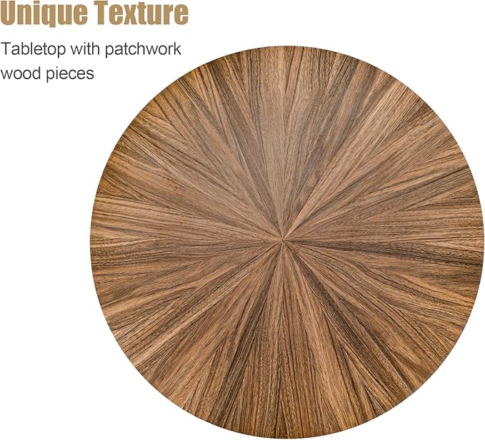 Coffee Tables for Living Room, Small Round Coffee Table - Image 5