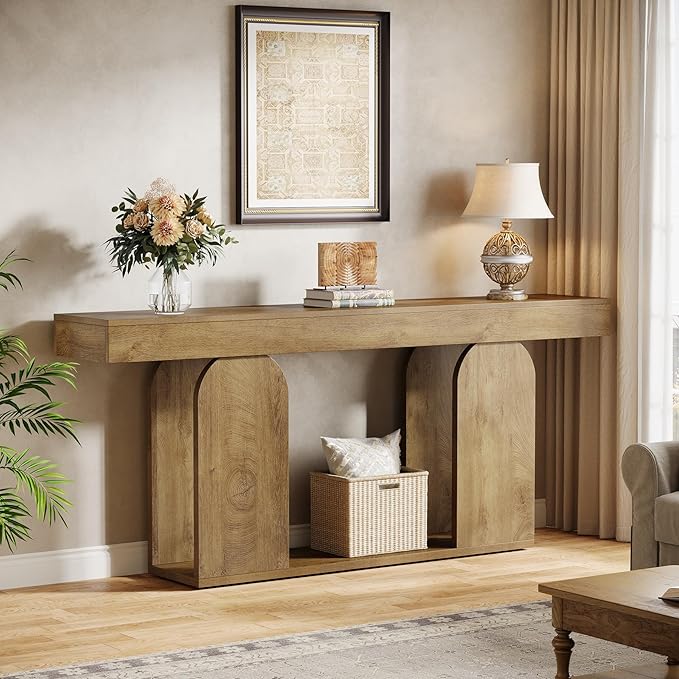 Tribesigns 70.9-Inch Extra Long Sofa Table, Farmhouse Console Tables - Image 3