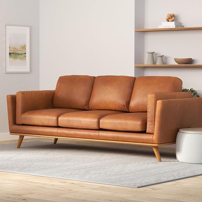 Poly & BARK Cádiz 90" Sofa in Bourbon Tan - Image 2