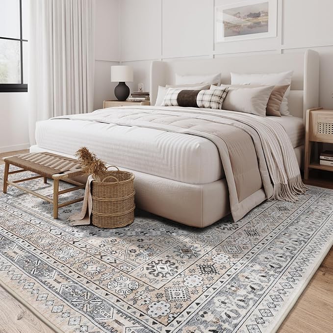 zesthome 9x12 Area Rugs, Stain Resistant Washable Rug, Ultra-Thin Rugs - Image 9
