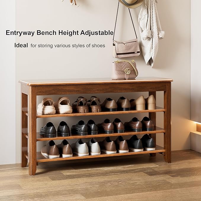Shoe Storage Bench for Entryway - Image 4