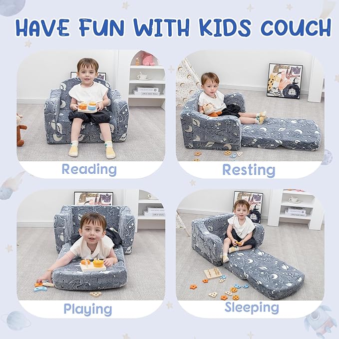 Comfy Toddler Couch and Chair for Kids - Image 9
