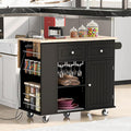 Merax Rubber Wood Kitchen Island by Merax