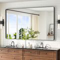 TETOTE 60 x 36 Black Mirror for Bathroom Large Black Framed Mirror for Bathroom by TETOTE