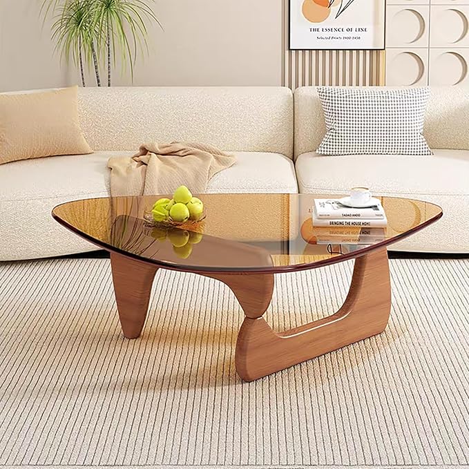 Modern Glass Coffee Table for Living Room mid Century Small Coffee Table - Image 5
