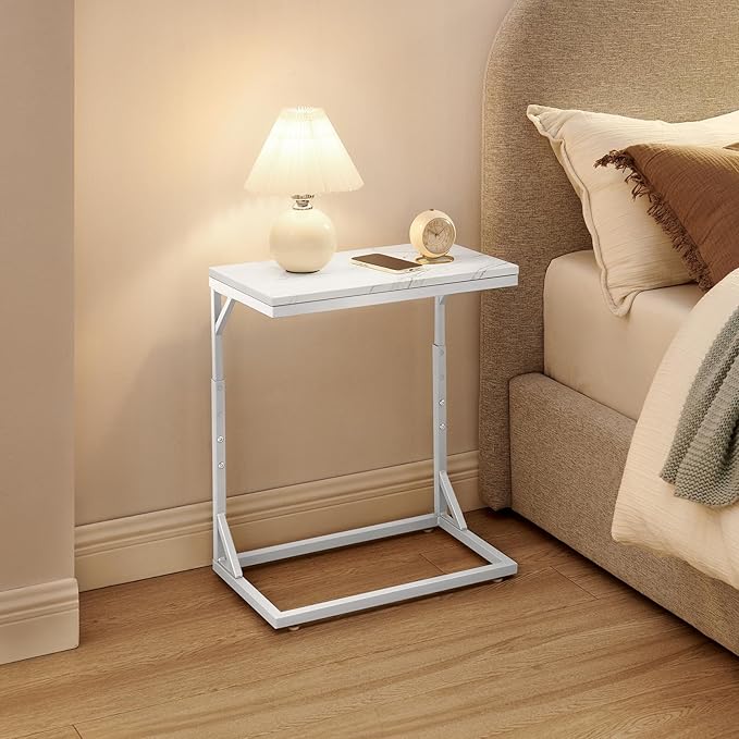 C-Shaped End Table, Small Sofa Table - Image 6