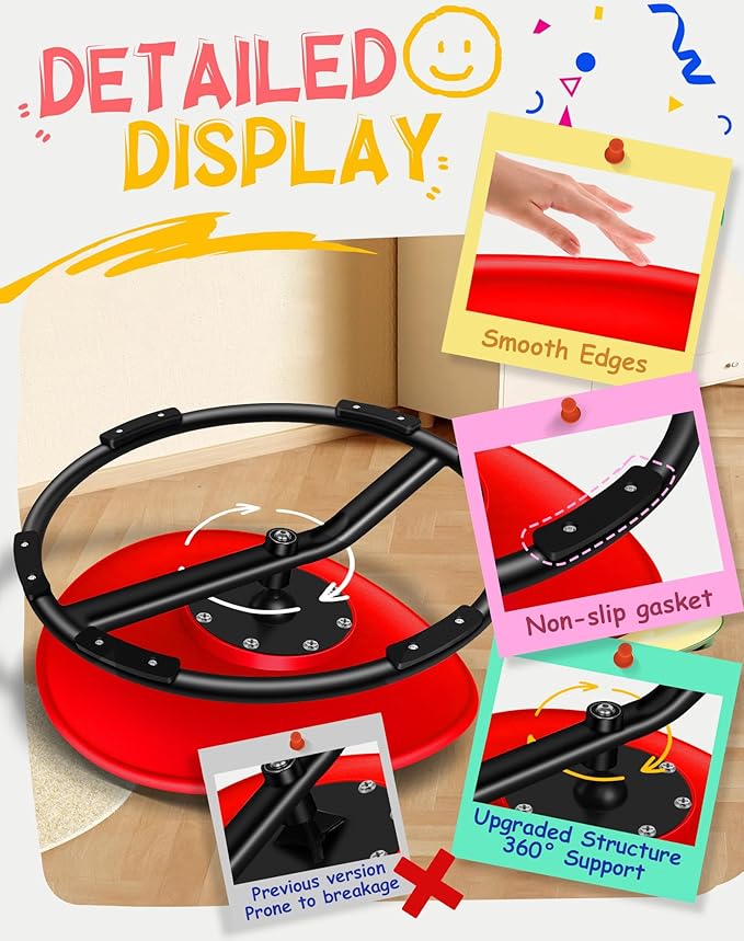 Spinning Chair for Autistic Kids, Sensory Swivel Chair, 220LBS Weight Capacity - Image 3