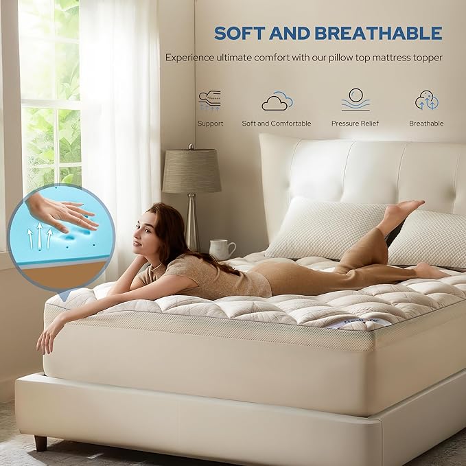 Bedlore 4-Inch Twin Mattress Topper - Image 3