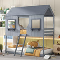 Ball & Cast Twin Over Twin Size Playhouse Bunk Bed by BallCast