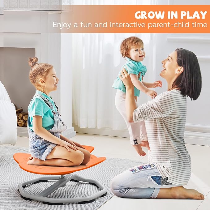 Spinning Chair for Autistic Kids, Non-Slip Sensory Spinning Chair, Sit and Spin - Image 4