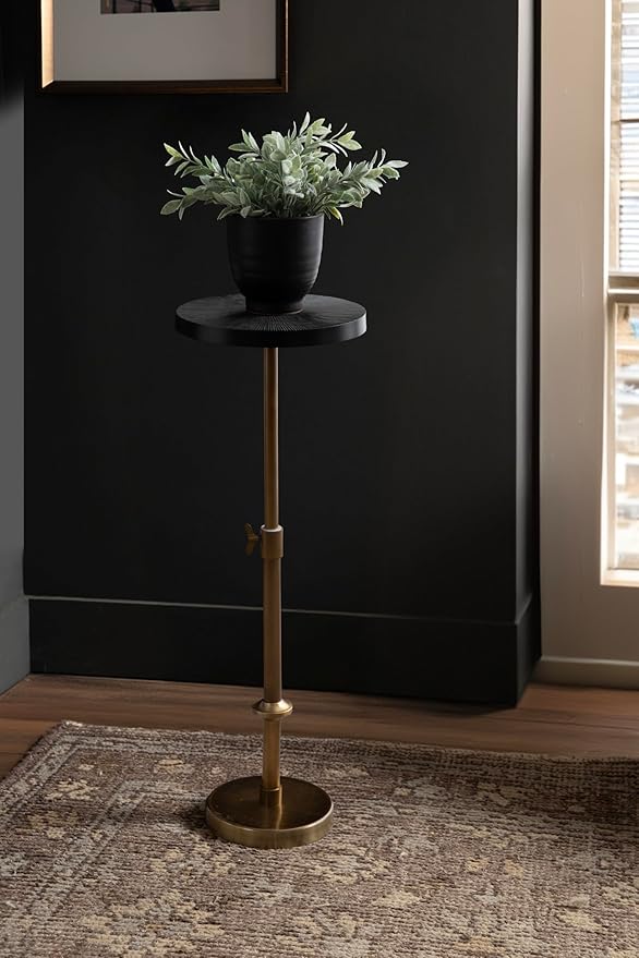Kate and Laurel Engles Traditional Adjustable-Height Pedestal Drink Table - Image 4