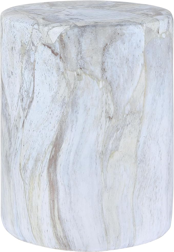 JONATHAN Y TBL1101B Troy 16" Modern Minimalist Faux Marble Column - Image 4